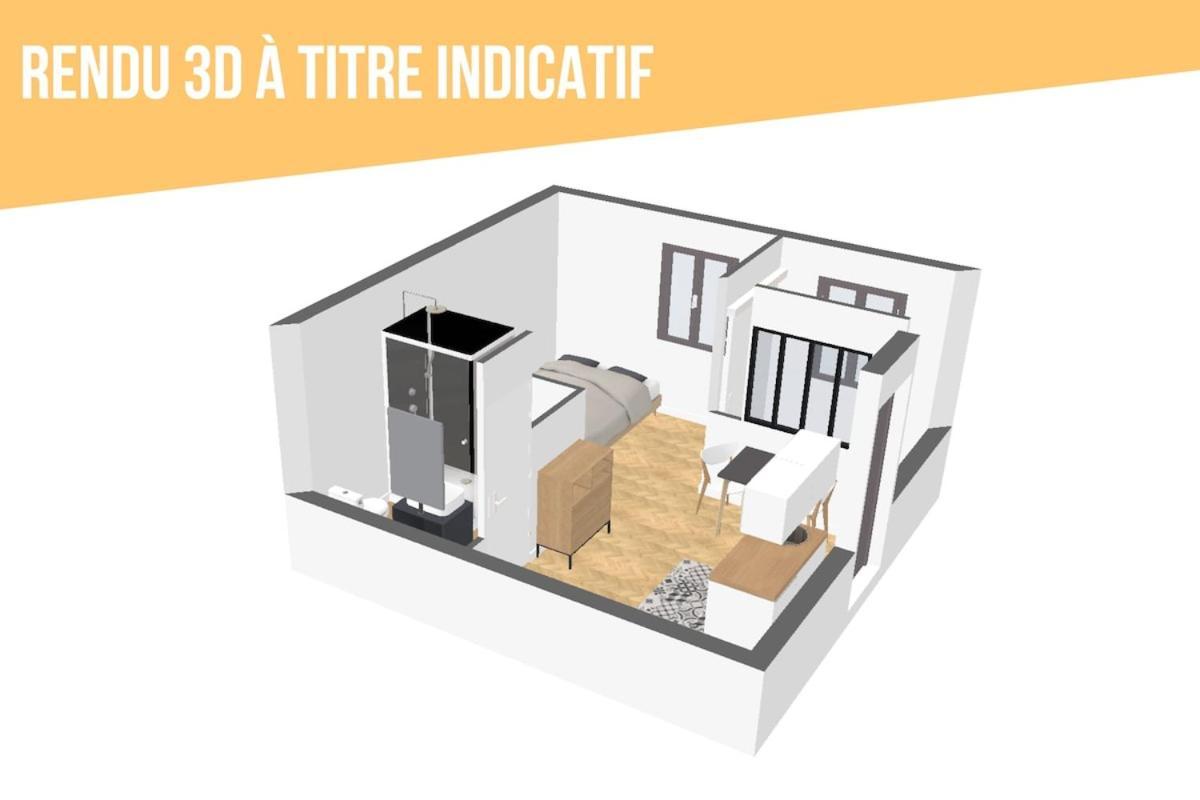 Grand Studio Avec Espace De Travail Toulouse Exterior foto